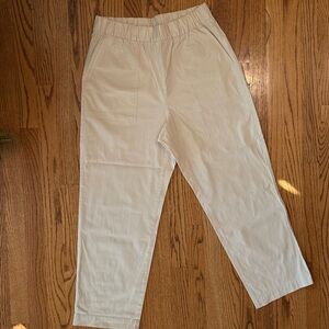 GAP Cream Ivory  Elastic Waist Pants size Medium